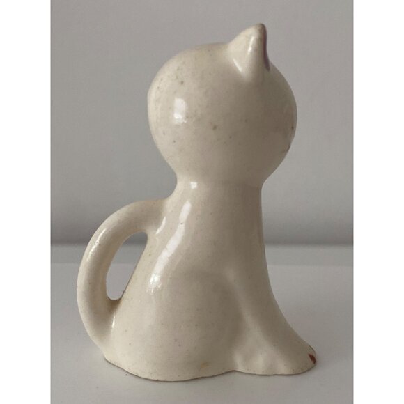 Kitschy CAT Salt Shaker ONLY Ceramic No Stopper Eyelashes Big Eyes - Picture 5 of 6